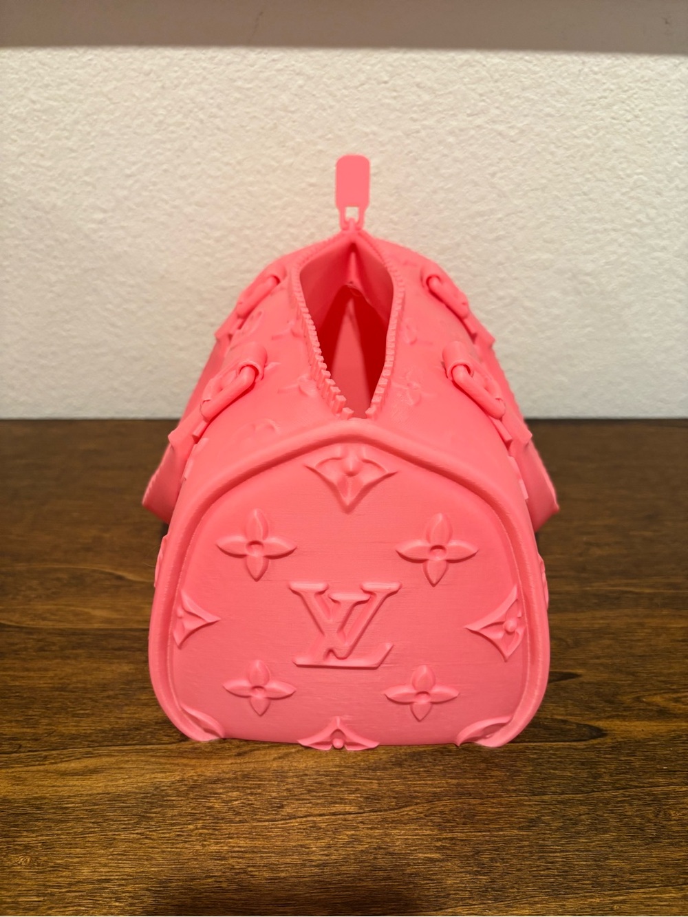 3D printed Fashion Bag Decor/Vase Pink Embossed-Bear not included-sold separate - Picture 6 of 8
